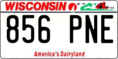 WI license plate 856PNE