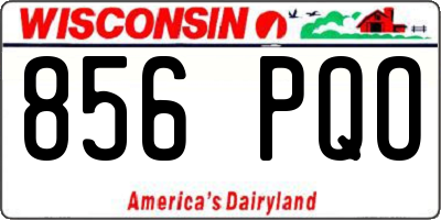 WI license plate 856PQO