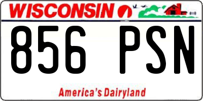 WI license plate 856PSN