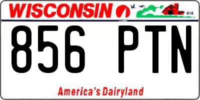 WI license plate 856PTN