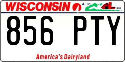 WI license plate 856PTY