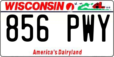 WI license plate 856PWY