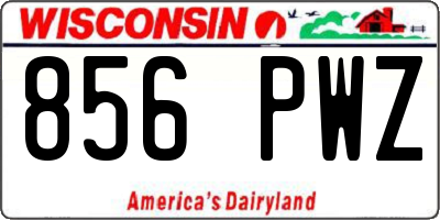 WI license plate 856PWZ