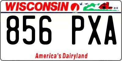 WI license plate 856PXA