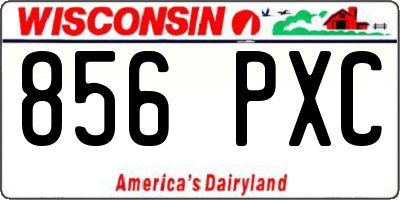 WI license plate 856PXC