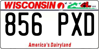 WI license plate 856PXD