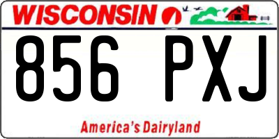 WI license plate 856PXJ