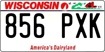 WI license plate 856PXK