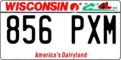 WI license plate 856PXM