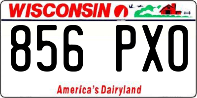 WI license plate 856PXO