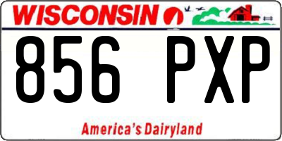 WI license plate 856PXP