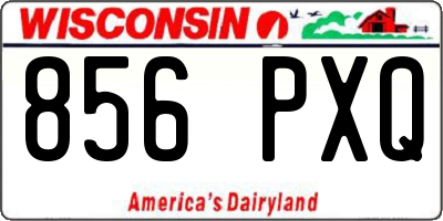 WI license plate 856PXQ
