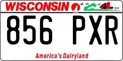 WI license plate 856PXR
