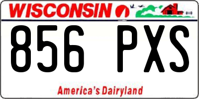 WI license plate 856PXS