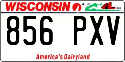 WI license plate 856PXV