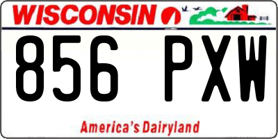 WI license plate 856PXW