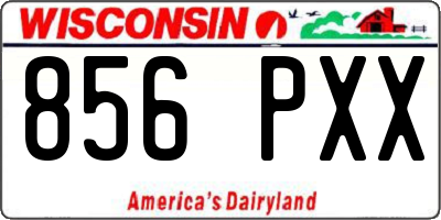 WI license plate 856PXX