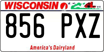 WI license plate 856PXZ