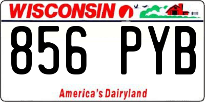 WI license plate 856PYB