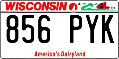 WI license plate 856PYK