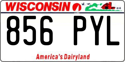 WI license plate 856PYL