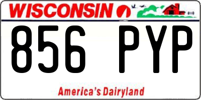 WI license plate 856PYP