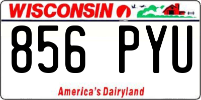 WI license plate 856PYU