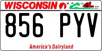 WI license plate 856PYV