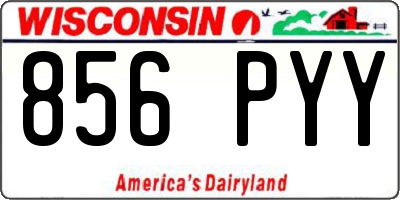 WI license plate 856PYY
