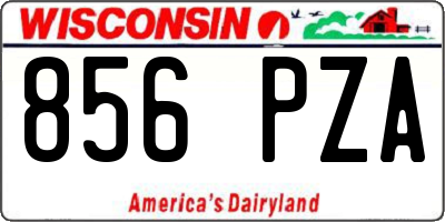 WI license plate 856PZA