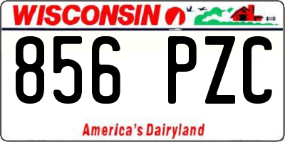 WI license plate 856PZC