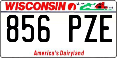 WI license plate 856PZE