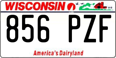 WI license plate 856PZF