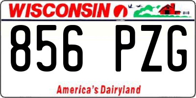 WI license plate 856PZG