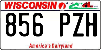 WI license plate 856PZH