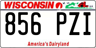 WI license plate 856PZI