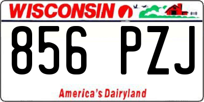 WI license plate 856PZJ