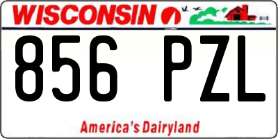 WI license plate 856PZL