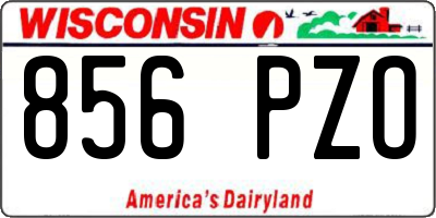 WI license plate 856PZO