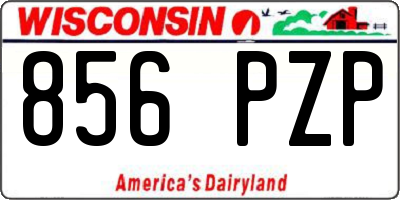 WI license plate 856PZP