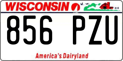 WI license plate 856PZU