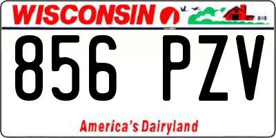 WI license plate 856PZV