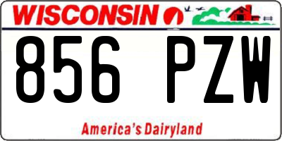 WI license plate 856PZW