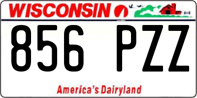 WI license plate 856PZZ