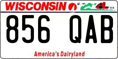 WI license plate 856QAB