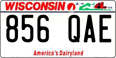 WI license plate 856QAE