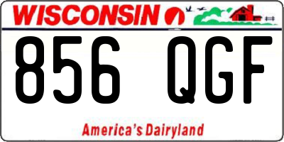 WI license plate 856QGF
