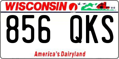 WI license plate 856QKS