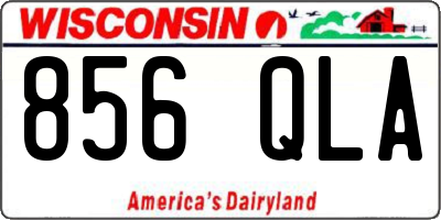 WI license plate 856QLA