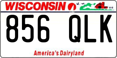 WI license plate 856QLK